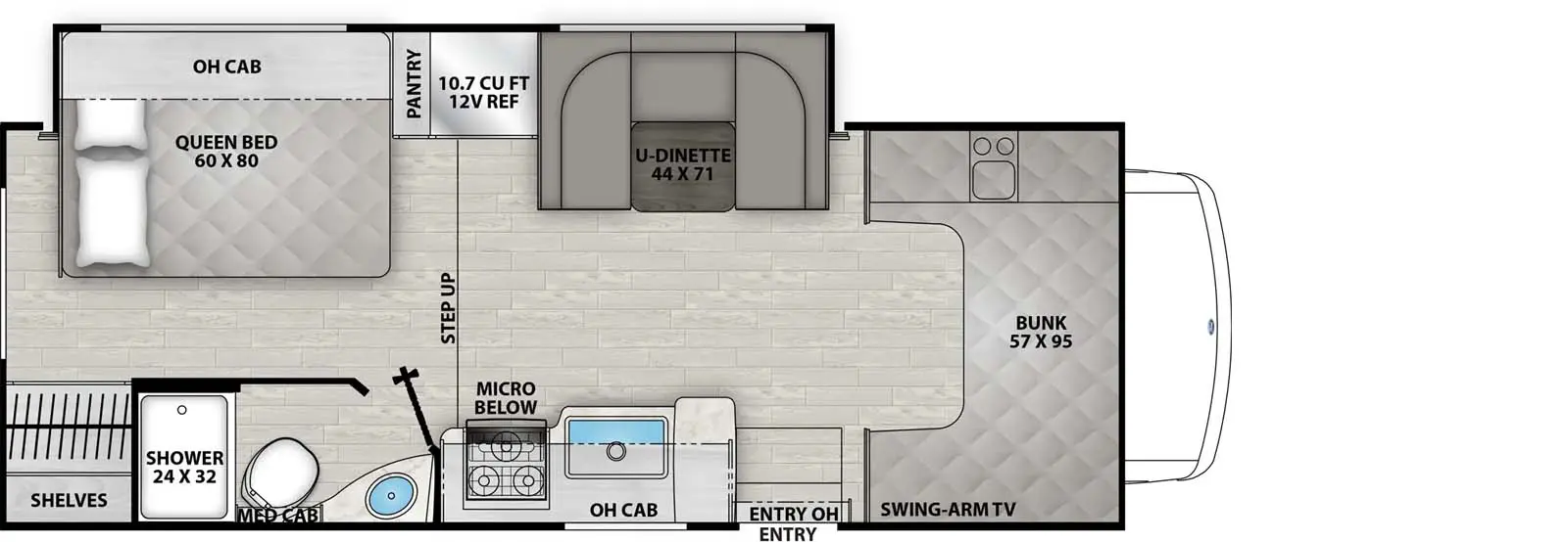 23FS - Ford 450 Floorplan Image